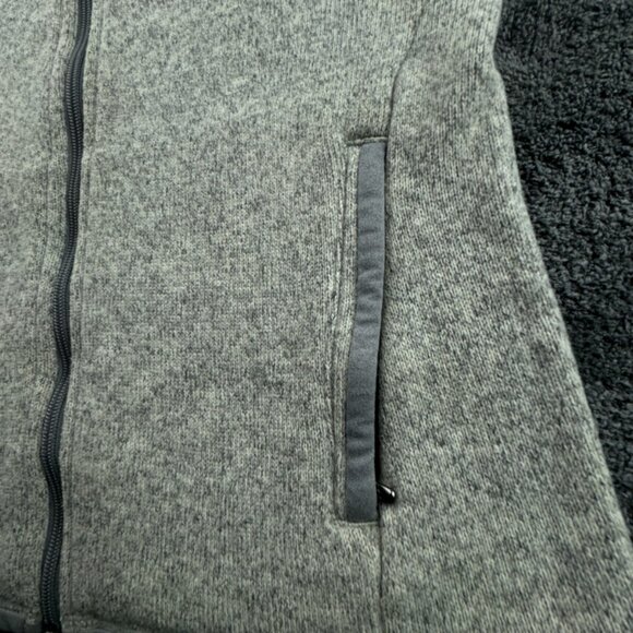 Patagonia Women Jacket Sailing Small Full Zip Pockets Outdoors Fleece Gray Beige - Picture 9 of 16